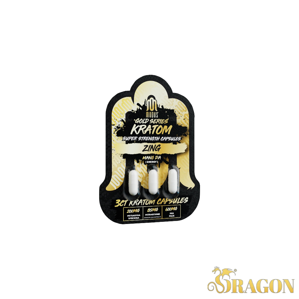 Modus Gold Series Kratom Capsules 600mg