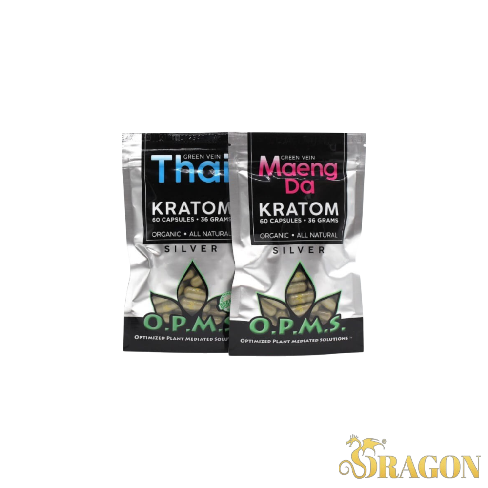 OPMS Silver Kratom Capsules 36g (60 Count)