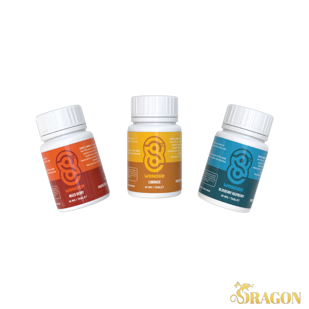 8 Wonders 30mg Kratom Tablets | 10 Count Jar