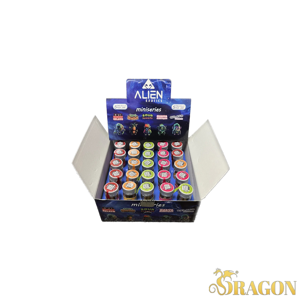 Alien Exotics THCA Miniseries Pre-Rolls Blue Series