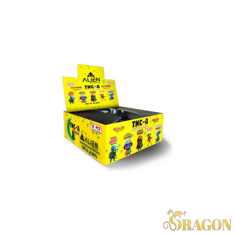 Alien Exotics THCA Miniseries Pre-Rolls Yellow Series