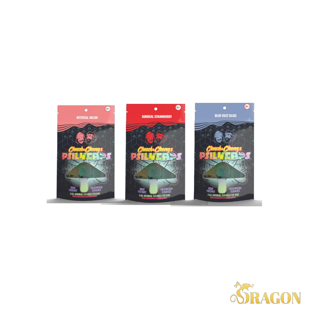 Cheech & Chong's Psilycaps Mushroom Gummies (8 Count Pouch)