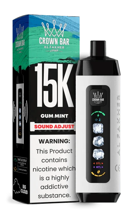 Crown Bar Al Fakher Ice Adjust 0.5% Nicotine Disposable | 15K Puffs