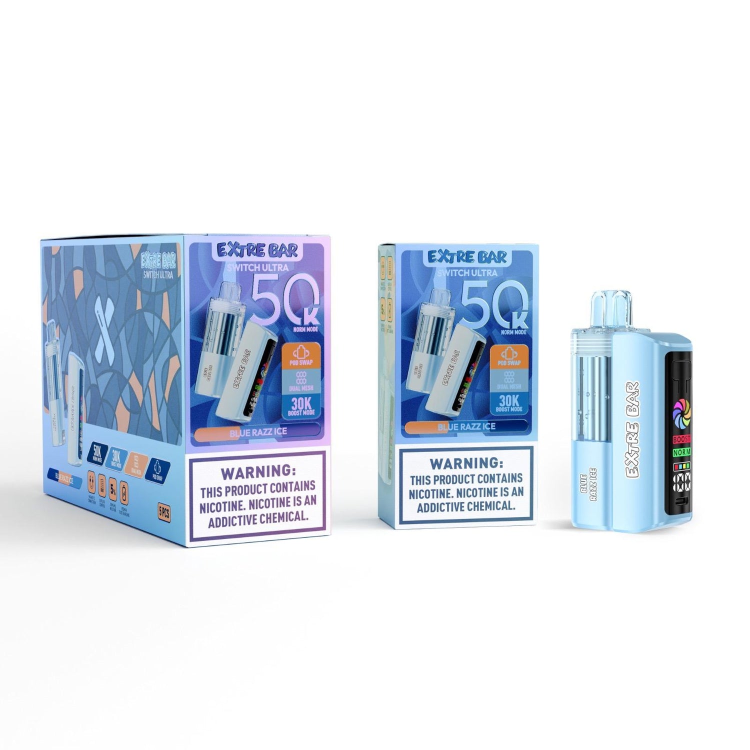 Extre Bar Switch Ultra 5% Nicotine Disposable Kit | 50K Puffs