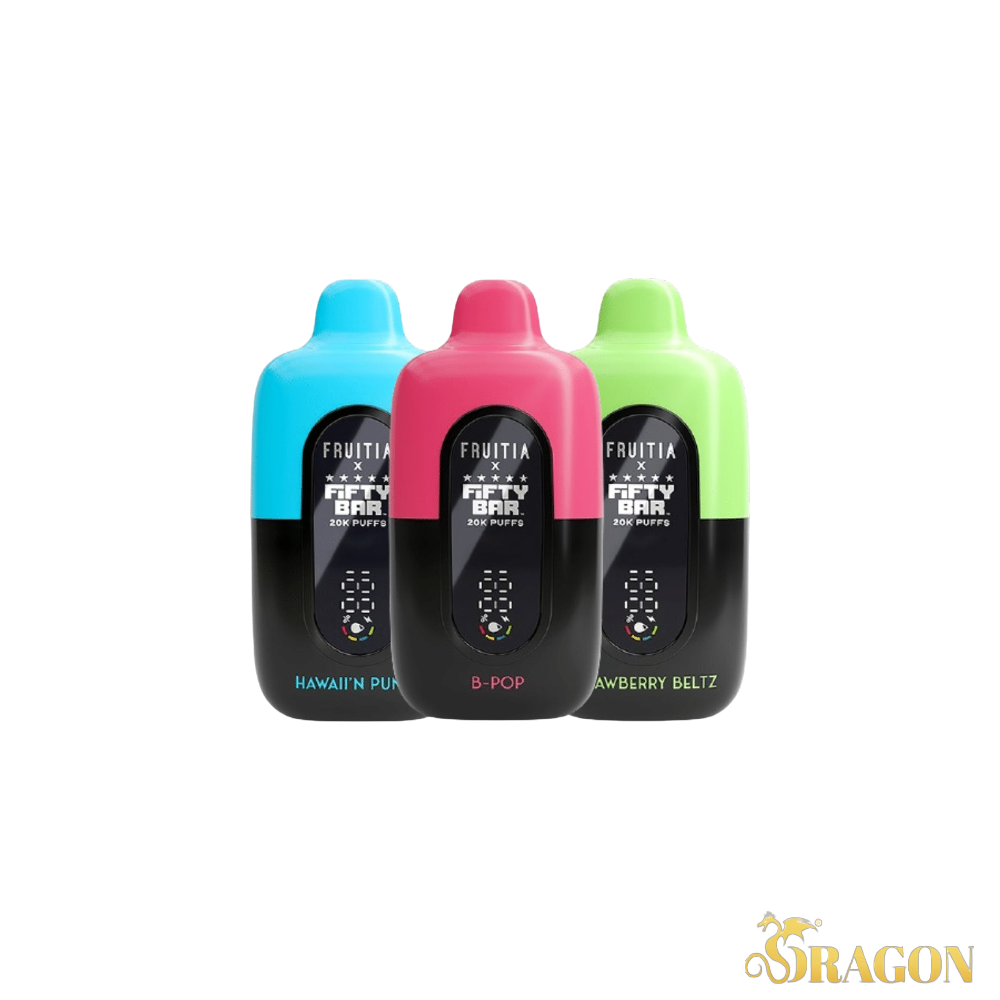 Fifty Bar x Fruitia Disposable | 5% Nic | 20K Puffs - BUY ONE GET ONE FREE